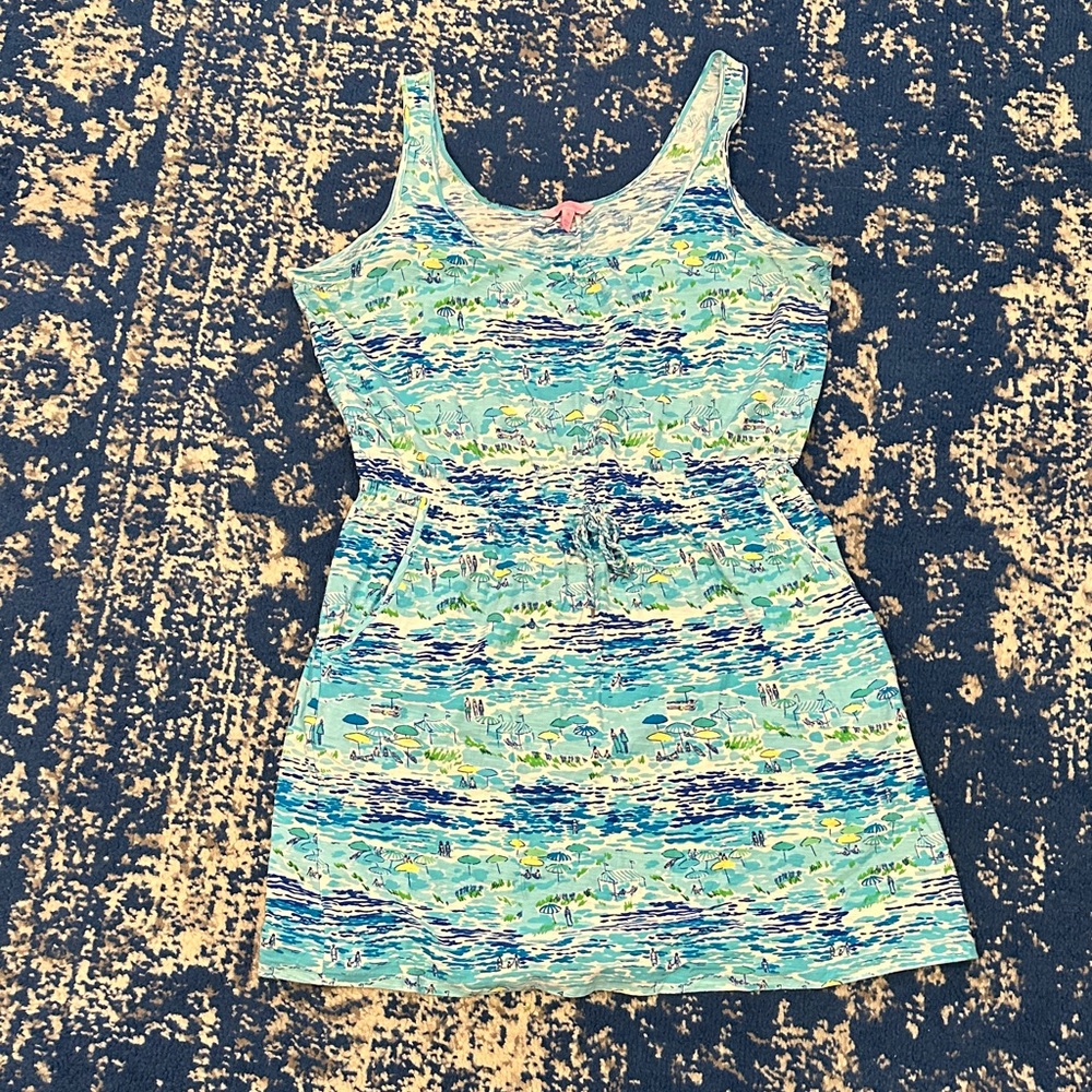 Lilly Pulitzer Kori Dress Resort White High Tide Toile